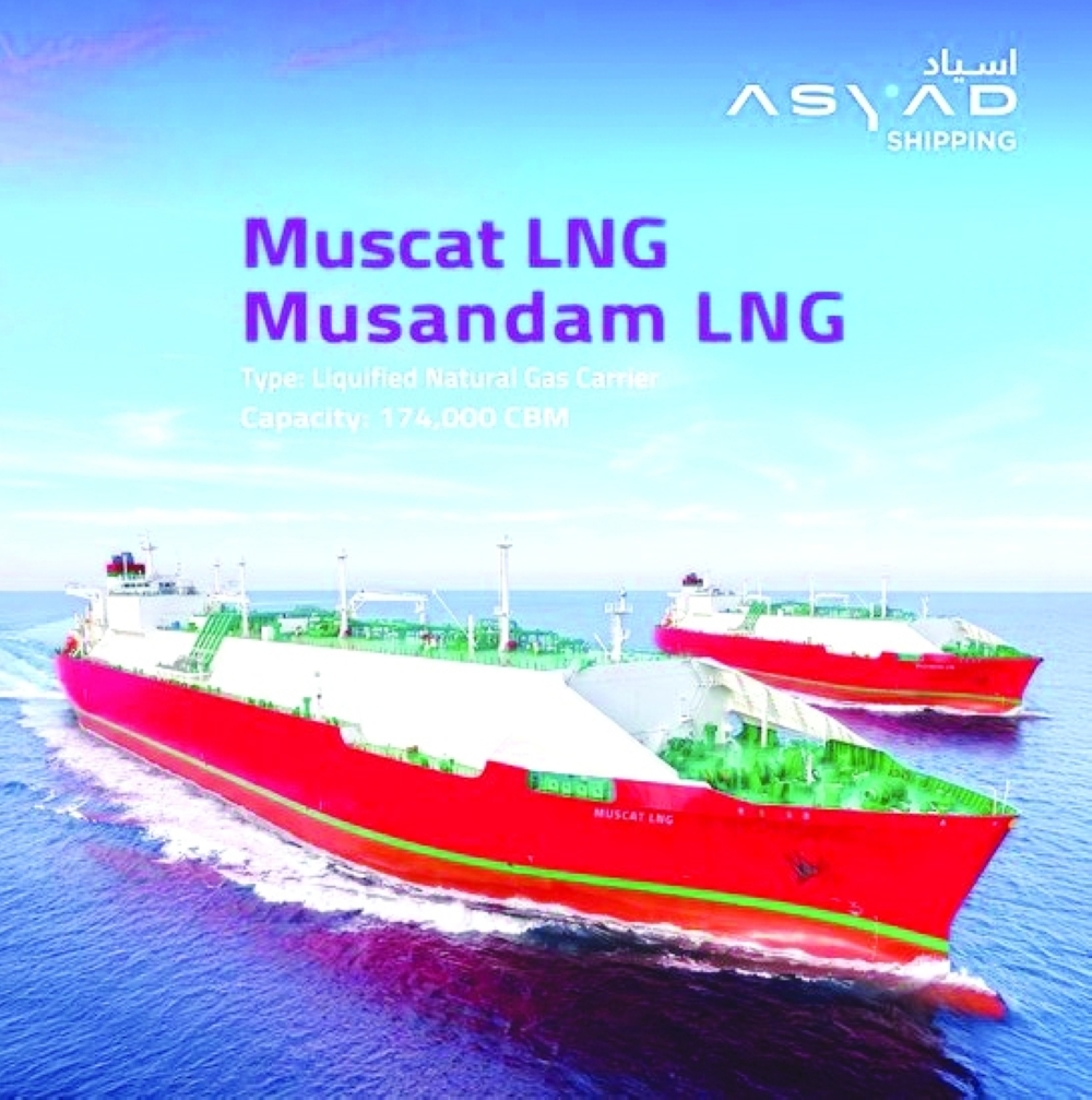 
Oman LNG Development Fund and Mars will each hold a 10 per cent shareholding in the companies that own ‘Muscat LNG’ and ‘Musandam LNG’. 