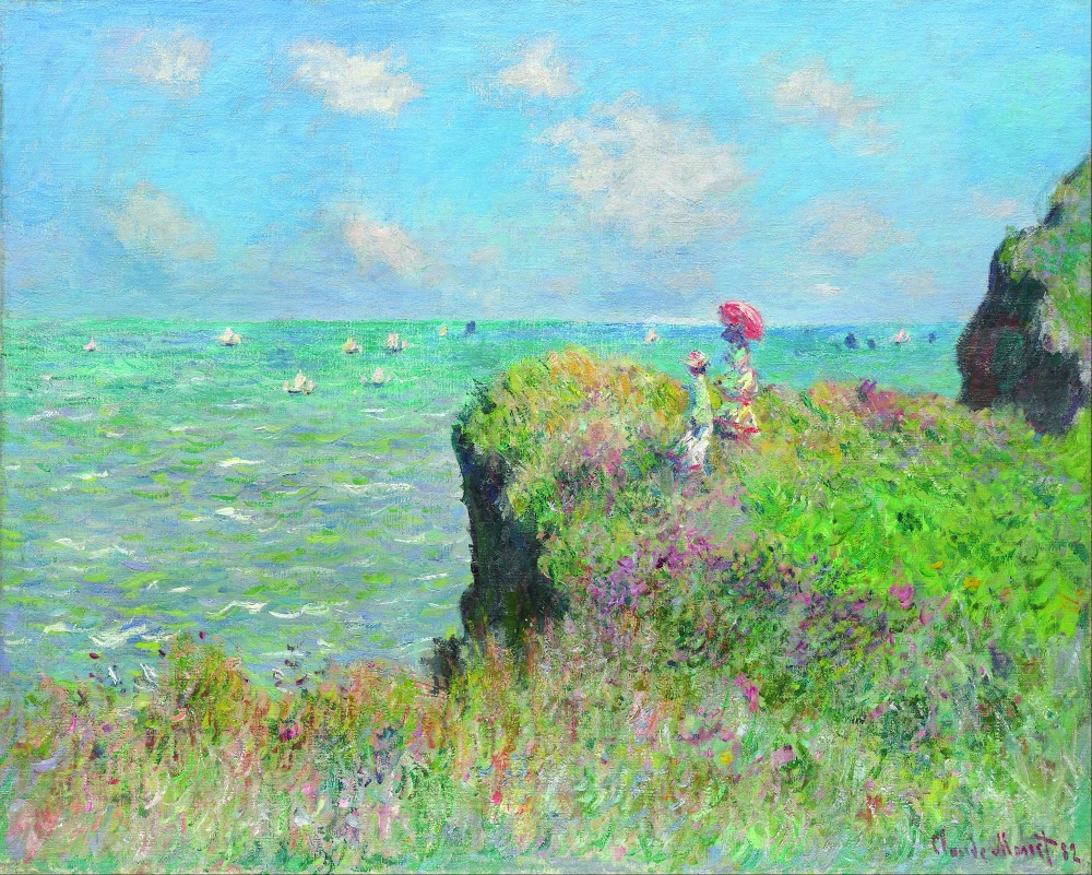 "Edge of the Cliffs at Pourville" by Claude Monet