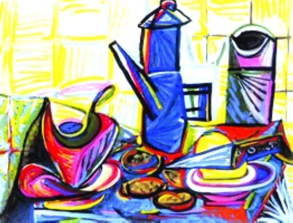 "Still Life with Gruyere" by Pablo Picasso. 