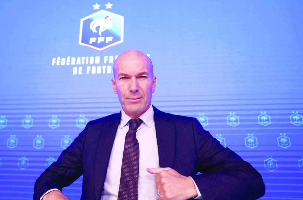 Zinedine Zidane is unveiled as the new head coach of France senior men's football team