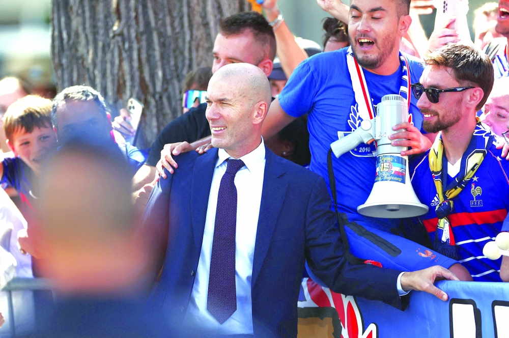 Zinedine Zidane is unveiled as the new head coach of France senior men's football team