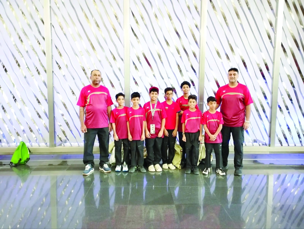 Oman junior tennis squad completes arrival for Cairo camp.