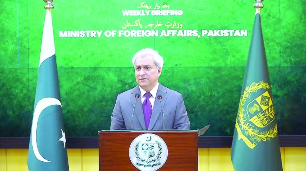 Pakistani foreign ministry spokesman Tahir Andrabi 
