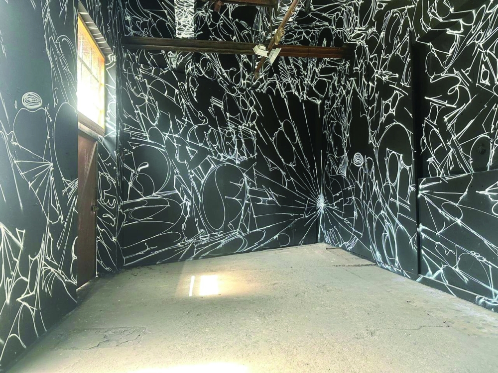 'Ecriture apati identidem' by artist Anders Reventlov at Art Biennale.