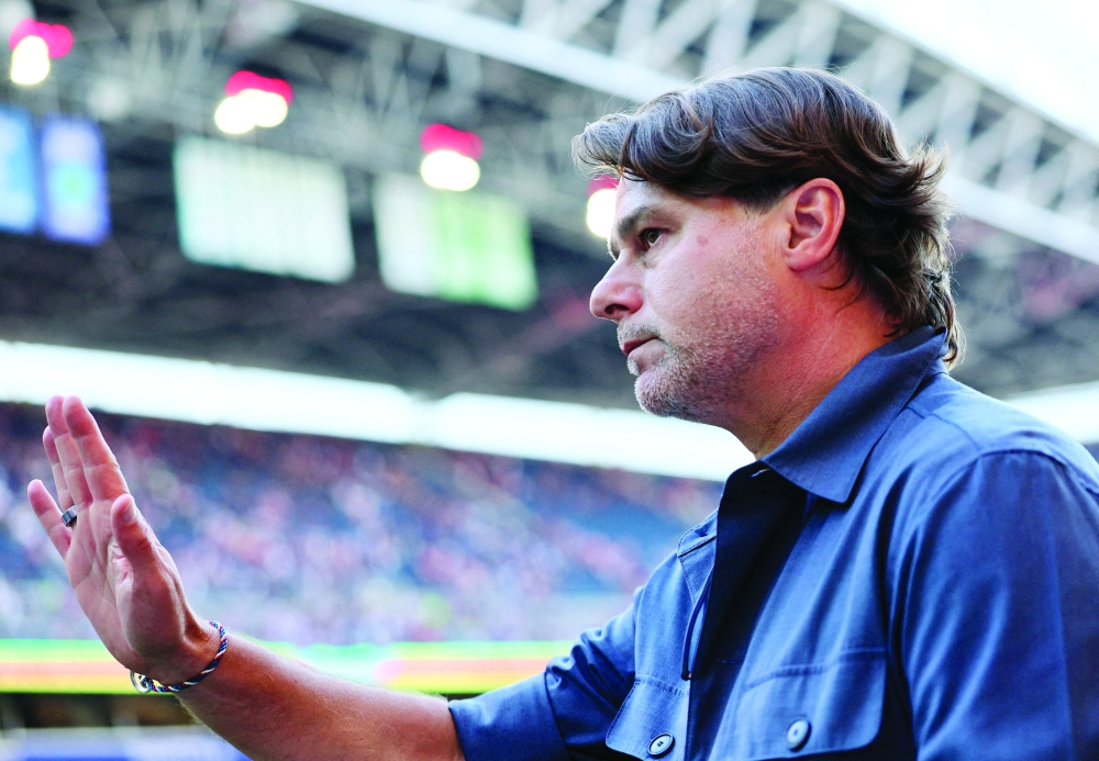 US coach Mauricio Pochettino looks dejected after the match following their elimination from the World Cup. — Reuters