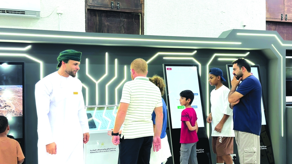 The exhibition combines traditional displays with digital and interactive sections.