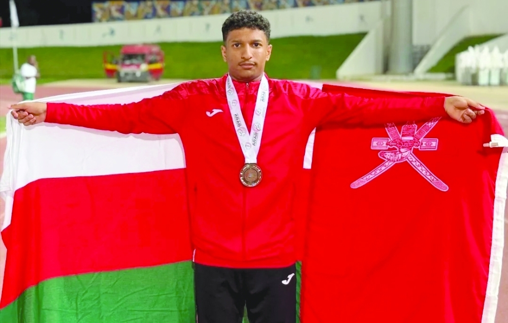 Ahmed al Jabri clocked 10.77 seconds to finish eighth in his heat.