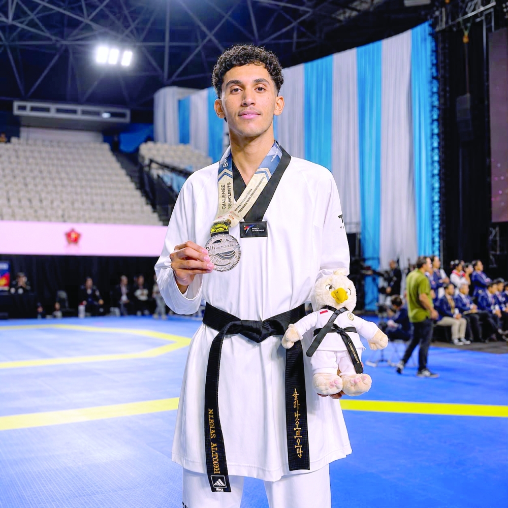 Nibras al Touqi claimed silver in the senior men’s under-54 kg category at the 8th Asian Taekwondo Indonesia Open Championships 2026 in Jakarta.