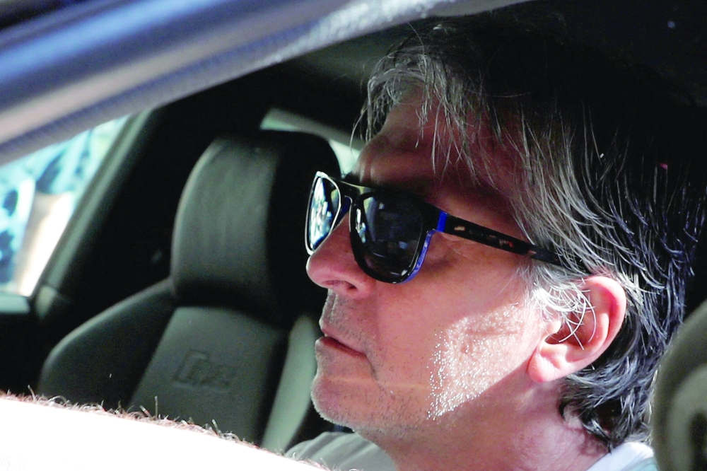 Lionel Messi's father and agent Jorge Messi arrives at his lawyers' office in Barcelona, Spain on September 4, 2020. — Reuters
