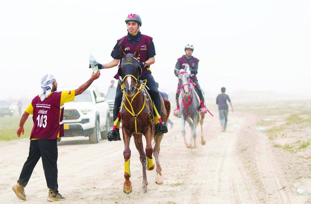Competitors negotiate the challenging 100km course during the endurance race in Dhofar.