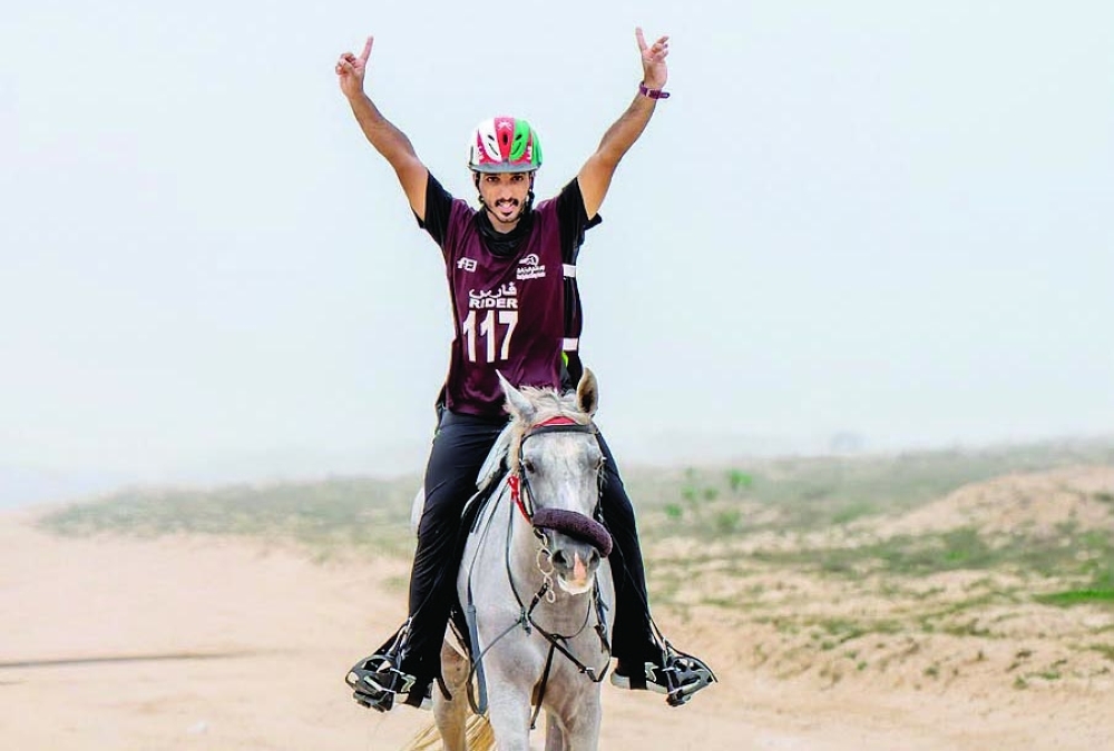 Horses and riders in action during the Khareef Dhofar 100km Endurance Race.