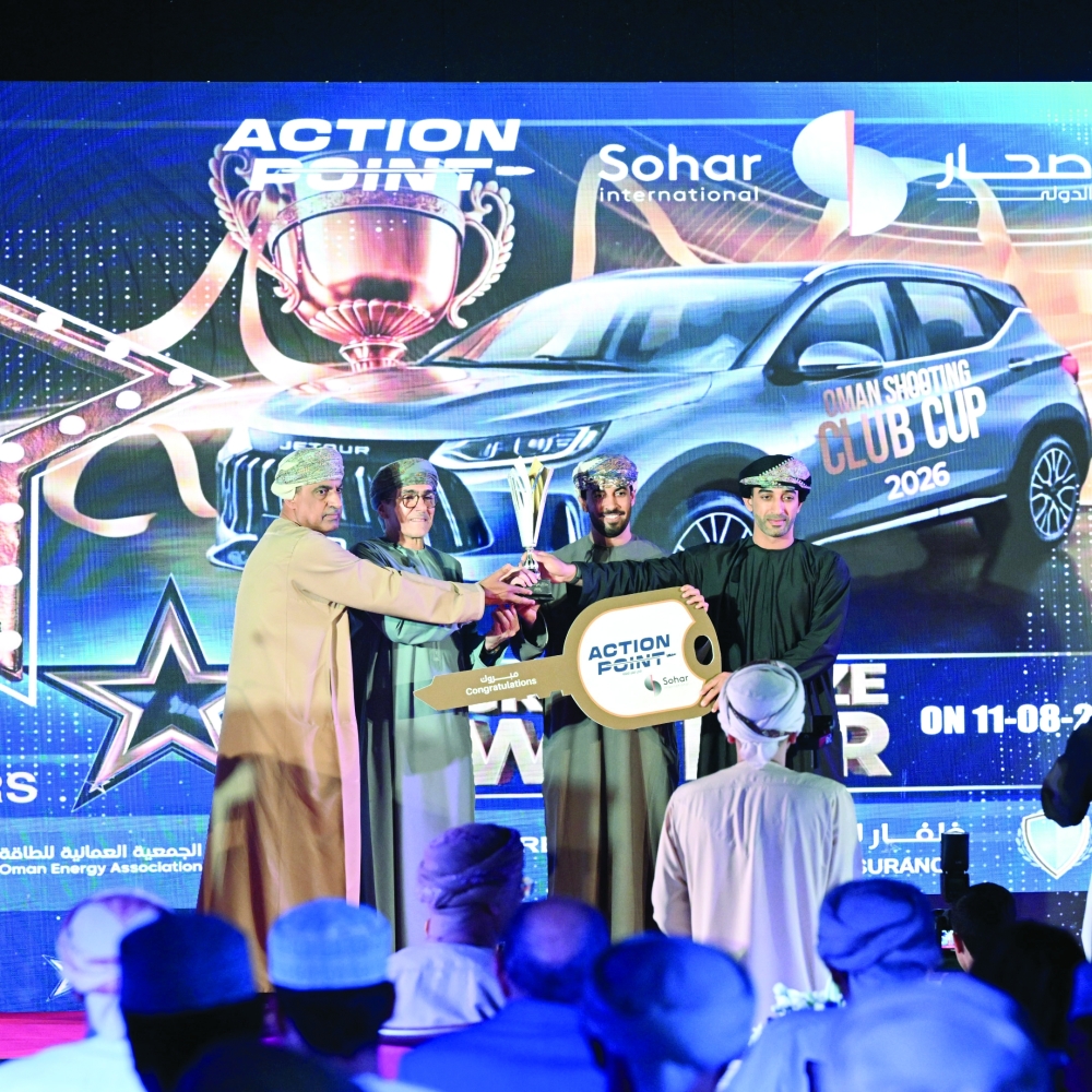Younis Al Busaidi from Samayil emerged as the overall winner to claim a Jetour X50 and the Oman Shooting Club Cup. — Hussein al Muqbali