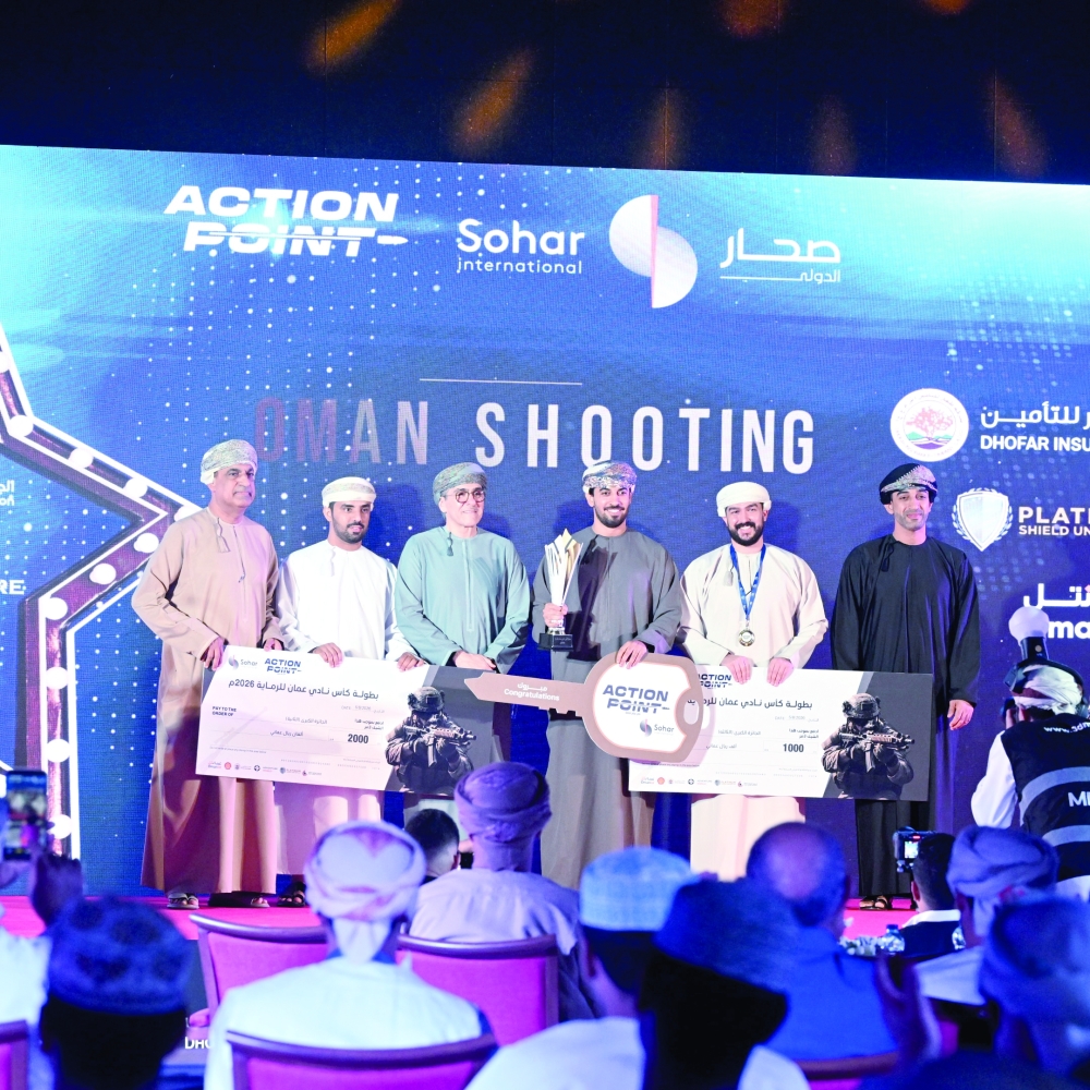 The grand prize winners. — Hussein al Muqbali