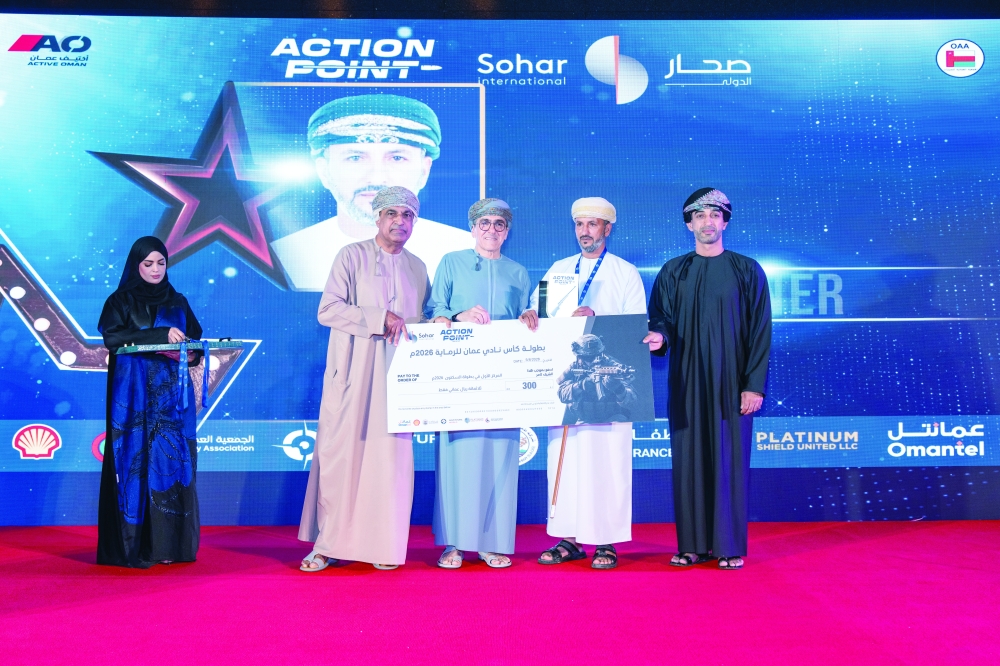 Mubarak bin Said al Salti completed an impressive double by winning both the rifle and 22 LR rifle titles. — Hussein al Muqbali