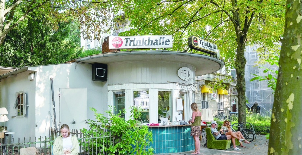 Wasserhäuschen - one of Frankfurt’s ubiquitous kiosk-cafés