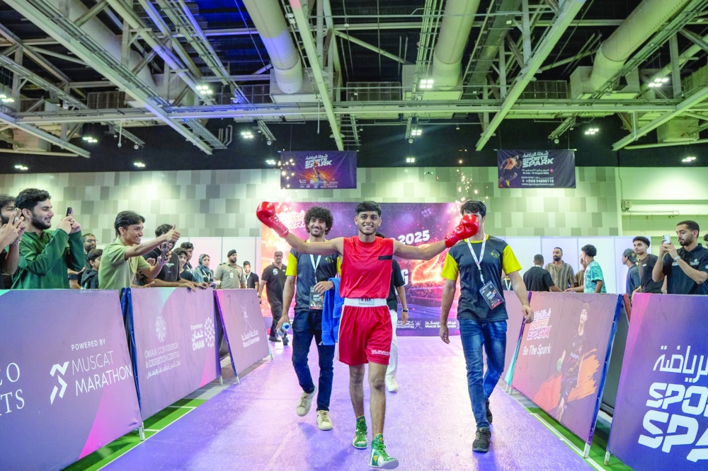 Action from the previous edition of the Spark Fighting Championship at the Oman Convention and Exhibition Centre.