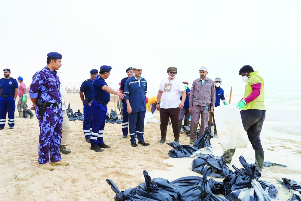 Maj Gen Sulaiman bin Ali al Husseini, Chairman of CDAA; and Dr Abdullah bin Ali al Amri, Chairman of EA in Ras Madrakah on Friday.
