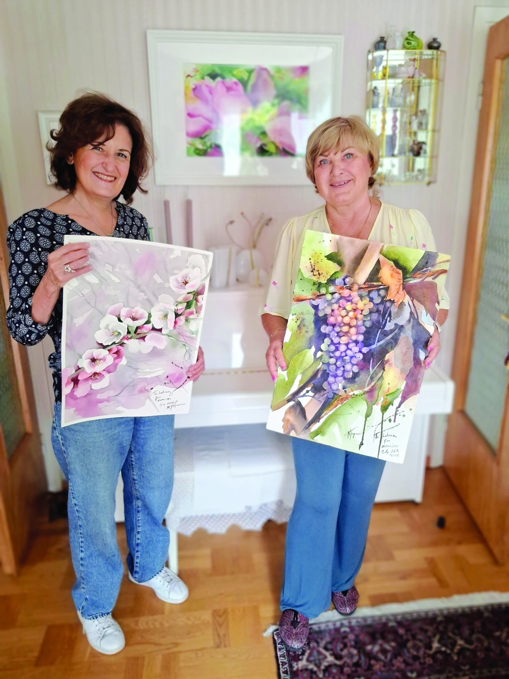 Lubica Ritzl with artist Nadia Tognazzo from Milan