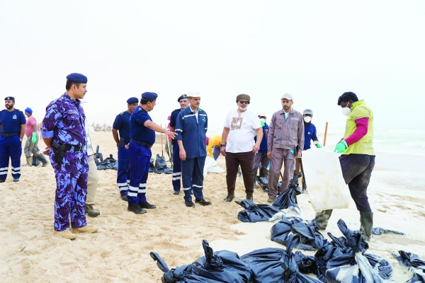 Oman fights oil spill