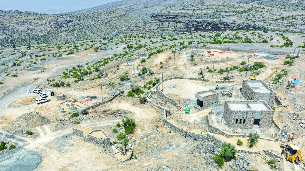 The Misfat Al Abriyeen rehabilitation and development project is 40 per cent complete.