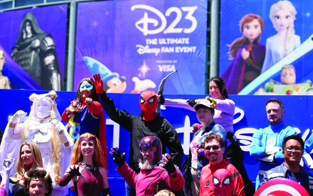 Visitors embrace the spirit of Disney through character-inspired costumes at D23.