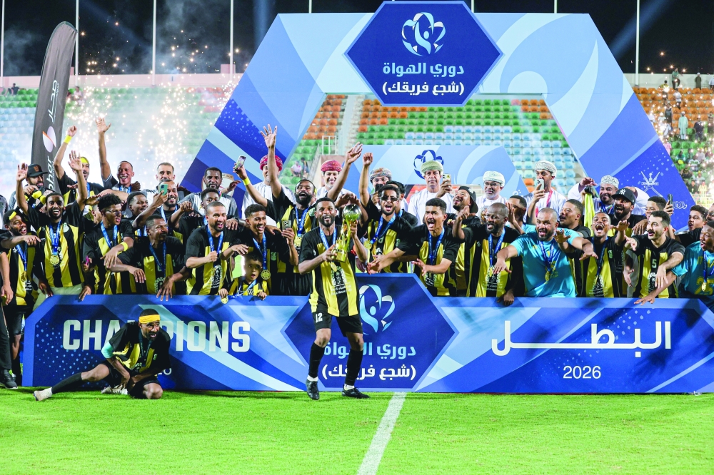 Ittihad Fanja crowned champions of the 2026 Amateur League Shajjaa Fariqak after defeating South Al Batinah’s Shabab Al Maragh 4-2.