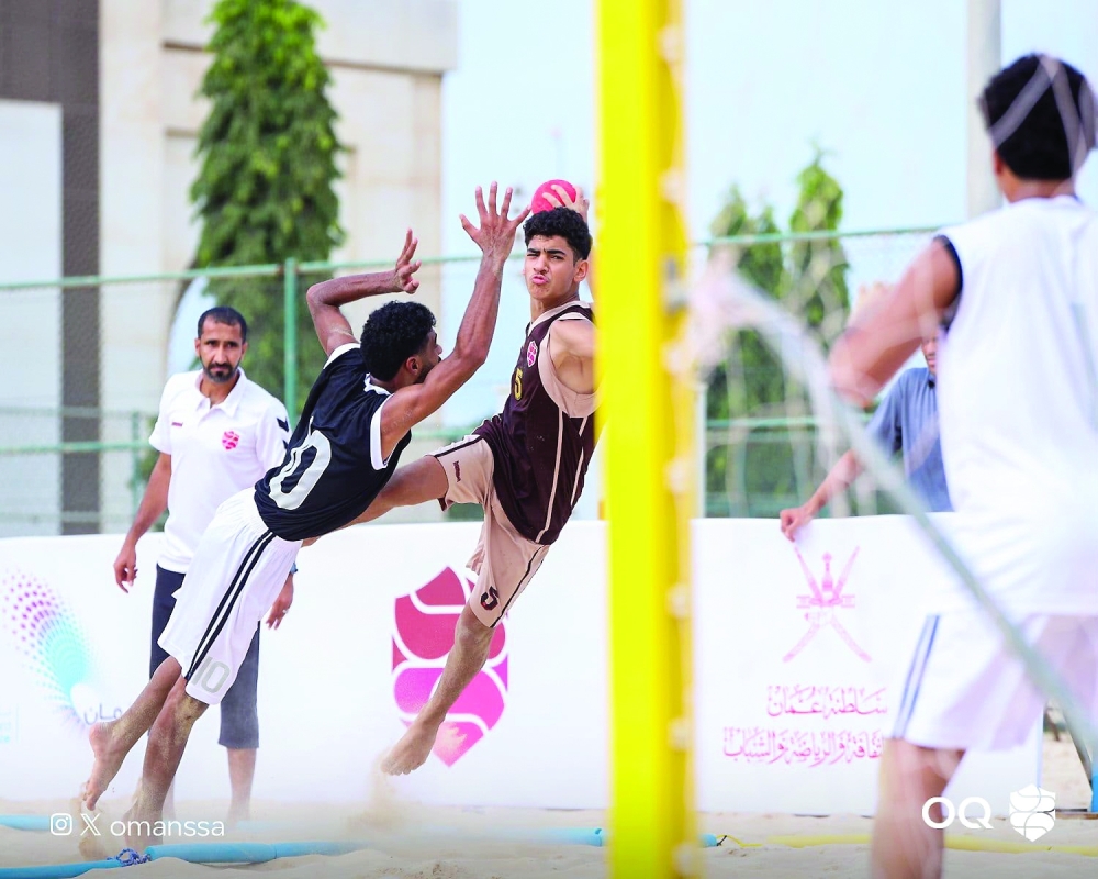 The beach handball competition will feature nine teams.
