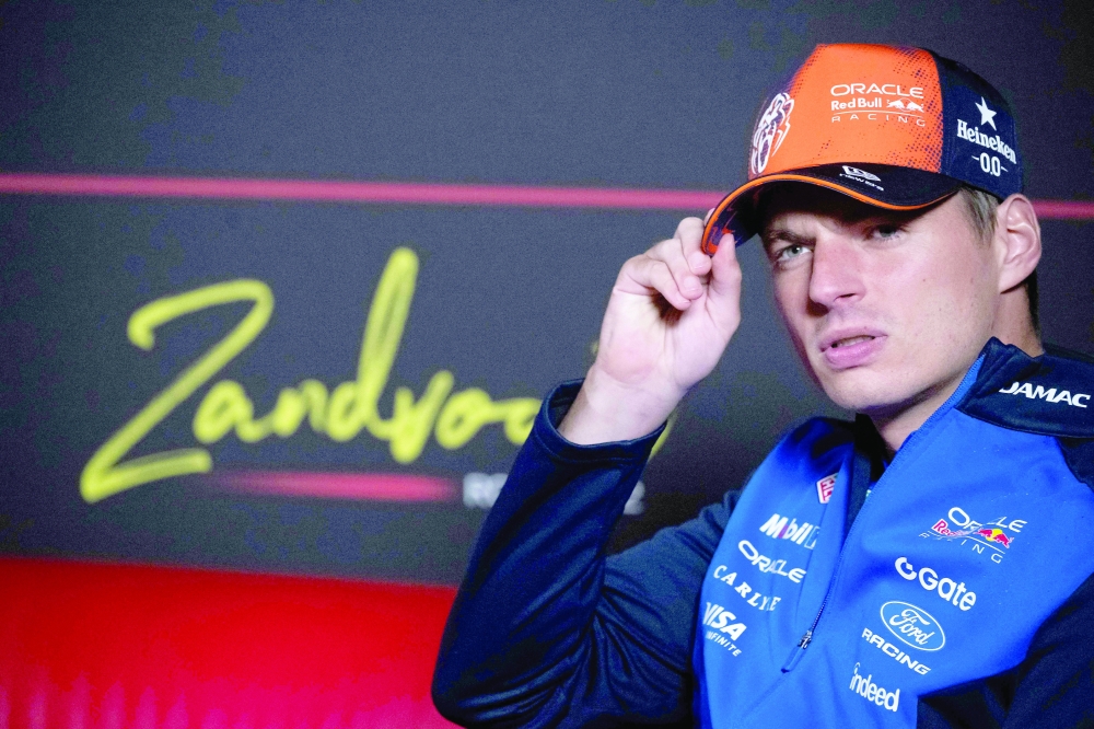 Red Bull Racing's Dutch driver Max Verstappen smiles during a press conference ahead of the Formula One Dutch Grand Prix at The Circuit Zandvoort, western Netherlands. — AFP
