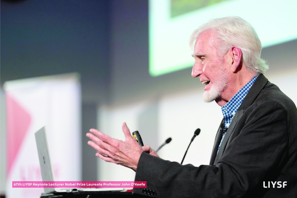 67th LIYSF keynote lecturer Nobel Prize Laureate Prof John O'Keefe.