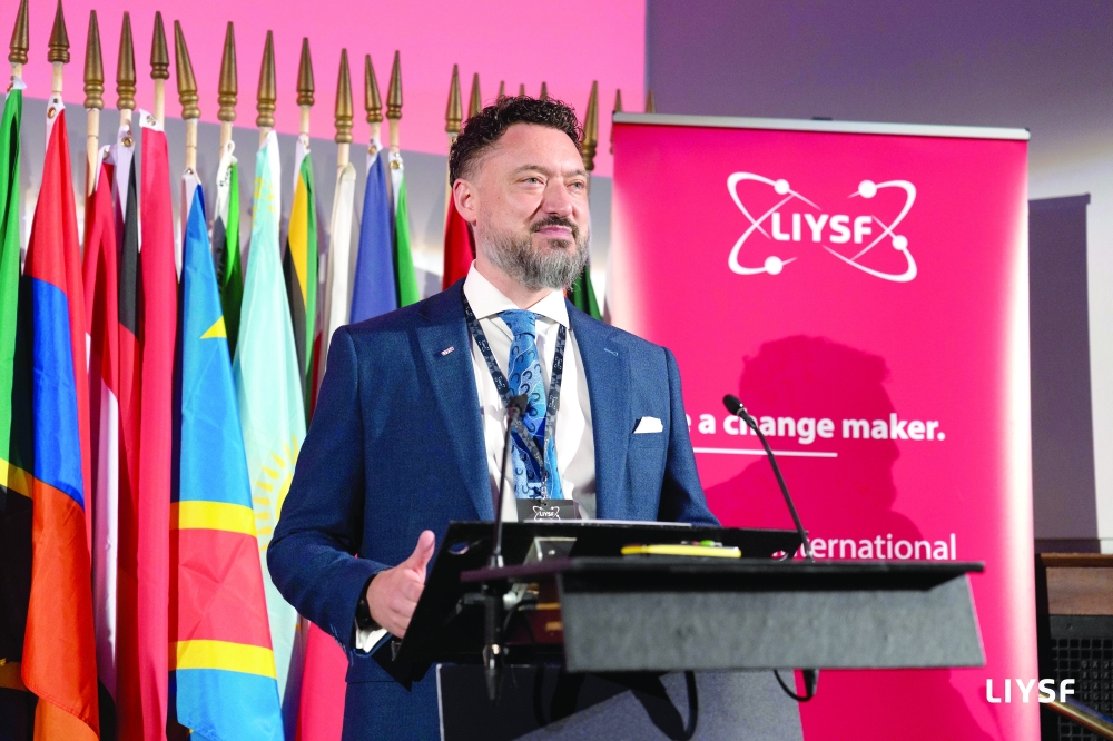 LIYSF Director Richard Myhill addressing the 67th LIYSF Conference.