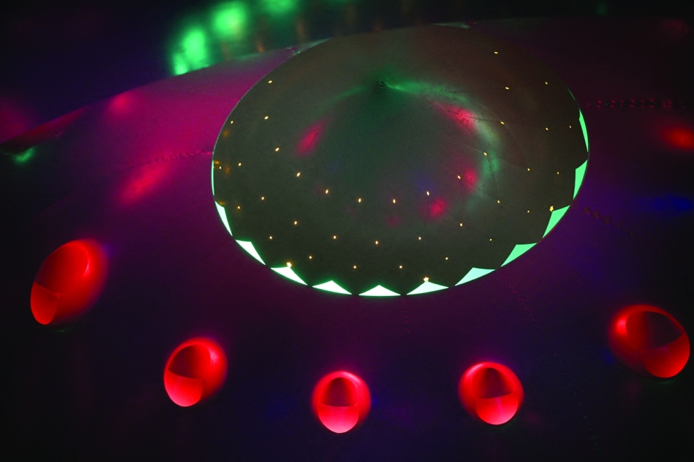 The Luminarium tent is seen during the Sziget Festival at Óbuda Island in Budapest, Hungary. — AFP