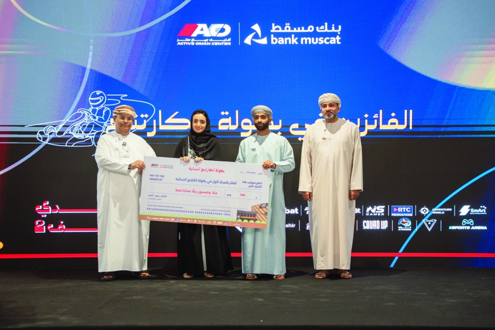 The women’s karting champion Widad Al Harthi