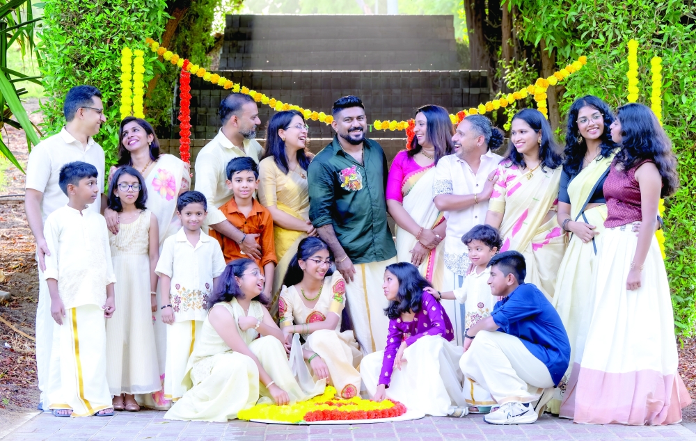 Multi-course vegetarian feast and floral carpets are Onam's main attractions.