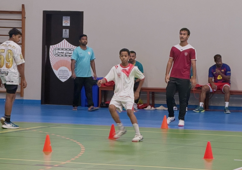 The youth and junior teams began training at Oman Club’s hall about two weeks ago.