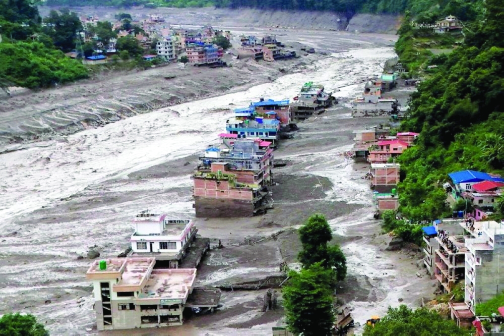 Nepal's disaster authority issued a notice on Thursday warning that a ‌lake formed by debris blocking a river ​at the flood site ⁠is rising and at risk of bursting.
