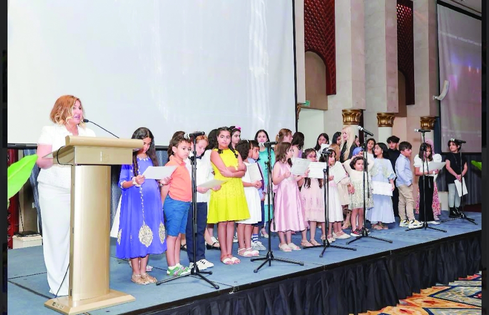 Dr Saida Khalikova  leads the concert with her students