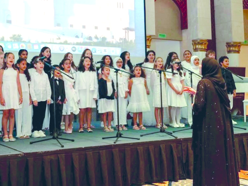 Students in action at the Azerbaijan and Oman Friendship Concert