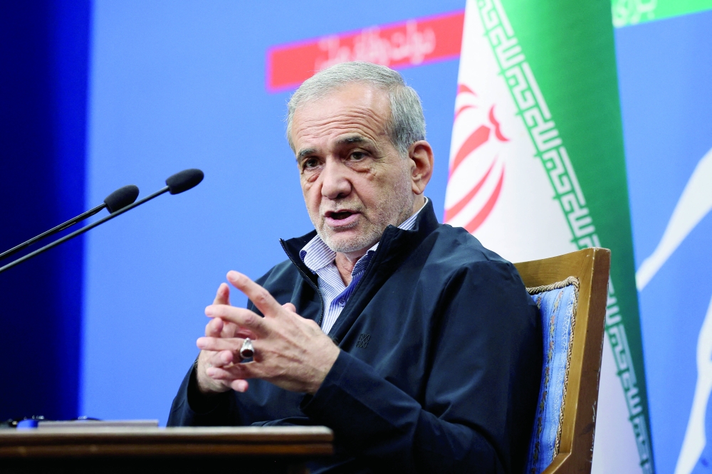 Iran's President Masoud Pezeshkian