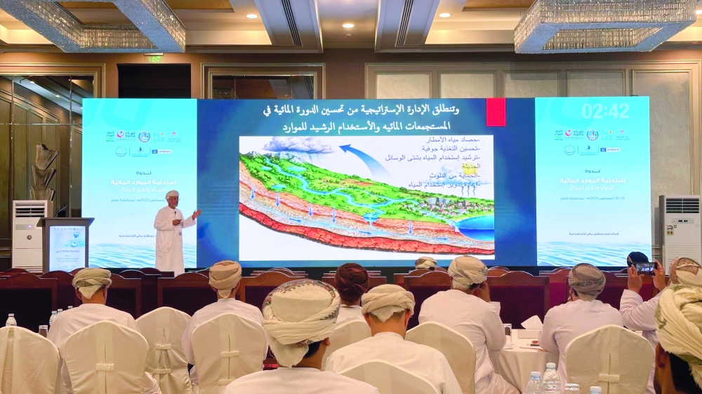 Water and Climate Change symposium in Salalah, he said municipal use represented about 15 per cent of overall demand.