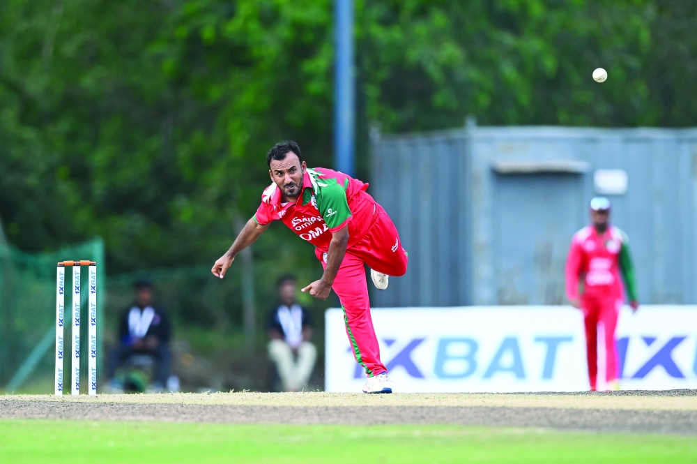 Shakeel Ahmad in action against Singapore on Sunday
