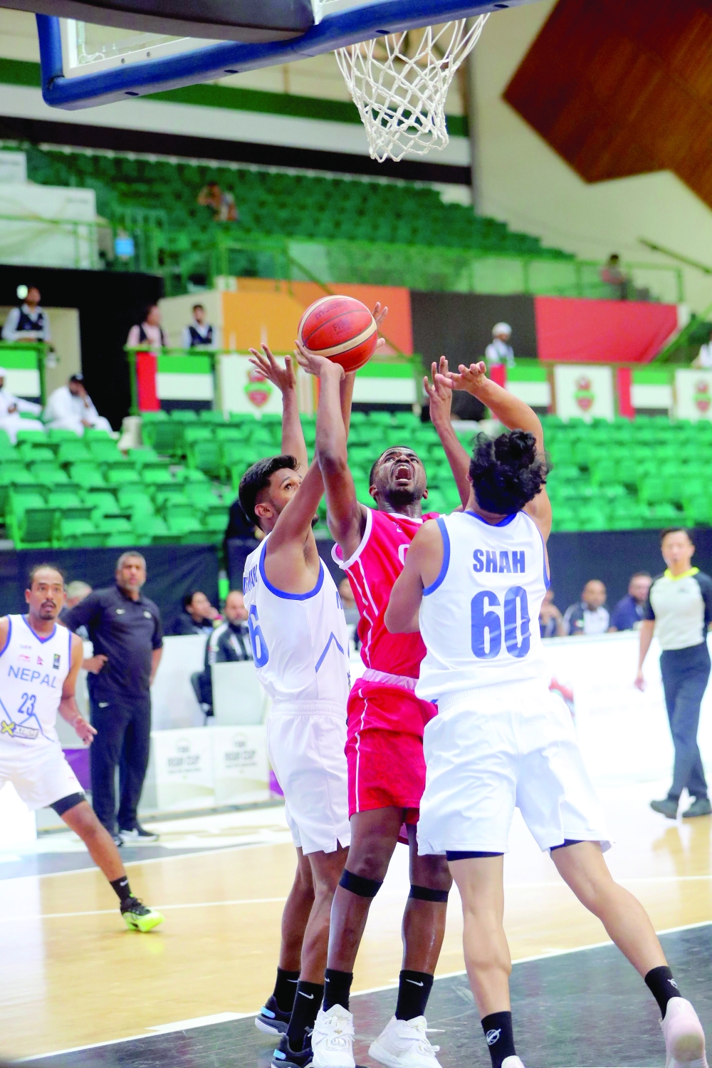 Oman secured a 76-62 victory over Nepal to conclude their qualifying campaign. — Ammar al Musafir
