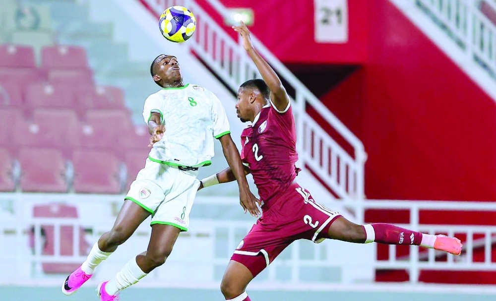 Action from Oman’s 2-1 comeback win against hosts Qatar in Group E.