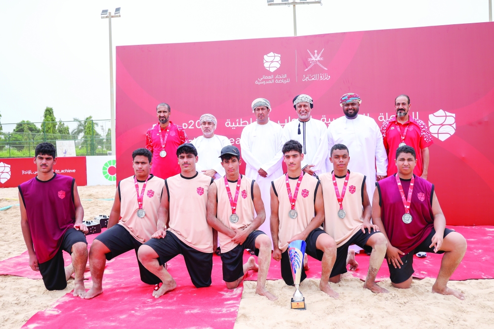 The Al Dakhiliyah Education Directorate finished as runners-up in the Games, taking the silver in beach volleyball and beach handball. — Yousuf al Siyabi