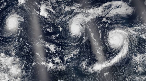 Rare trio of Pacific hurricanes fueled by historic El Nino