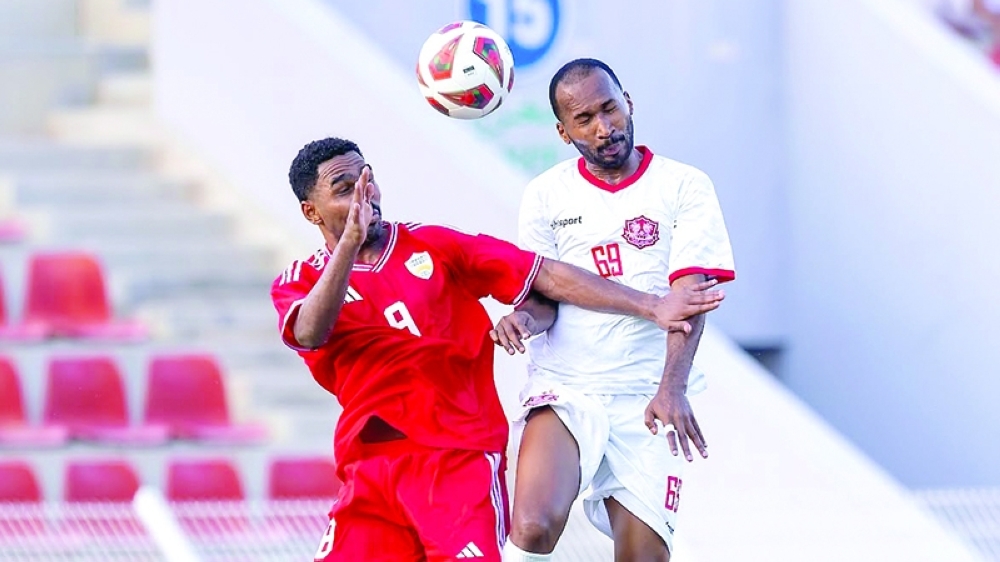 Oman Club's Abdulalim al Rawahi netted a brace against Dhofar in the first round.