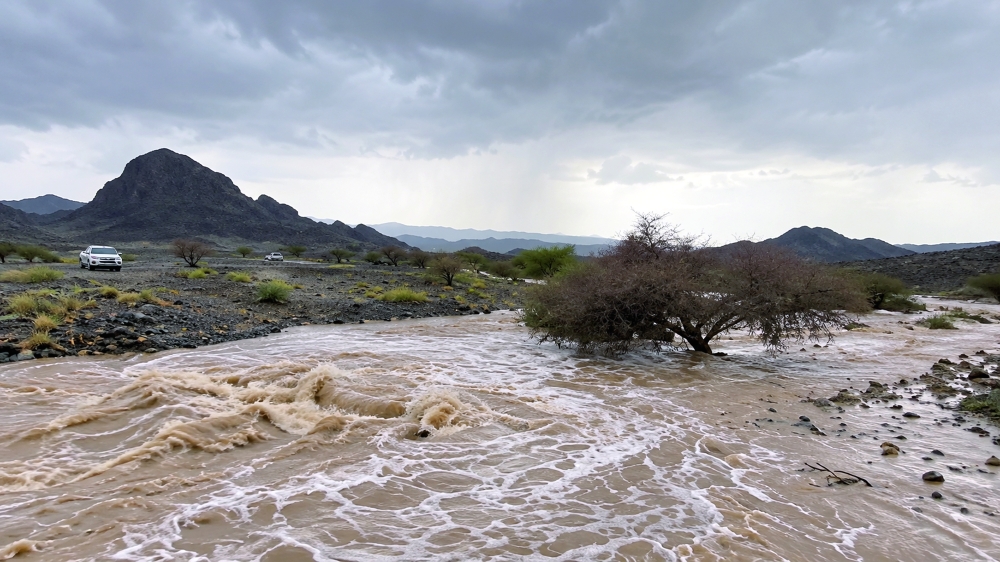 The continued formation of cumulonimbus clouds likely on Saturday, over parts of the Al Hajar Mountains with the likelihood of scattered rain accompanied by strong winds