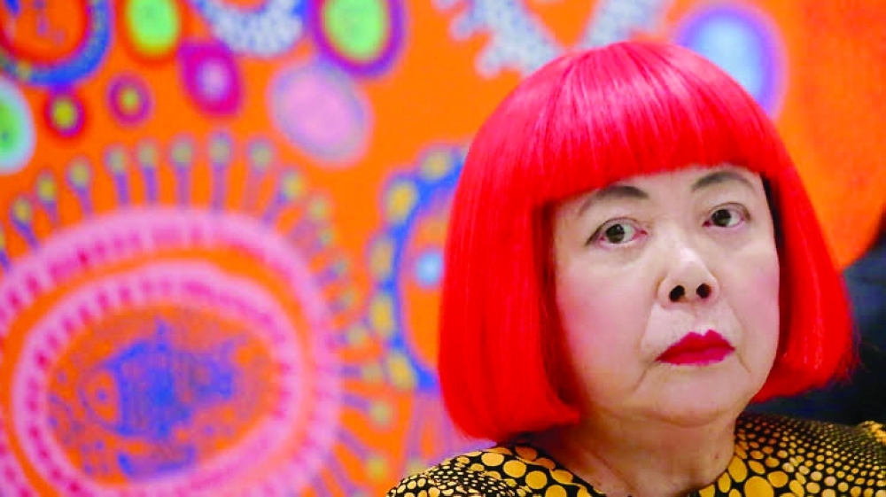 Japanese artist Yayoi Kusama. — AFP