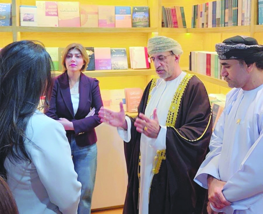 The Omani pavilion features books and publications covering Oman’s culture, history, literature and thought.