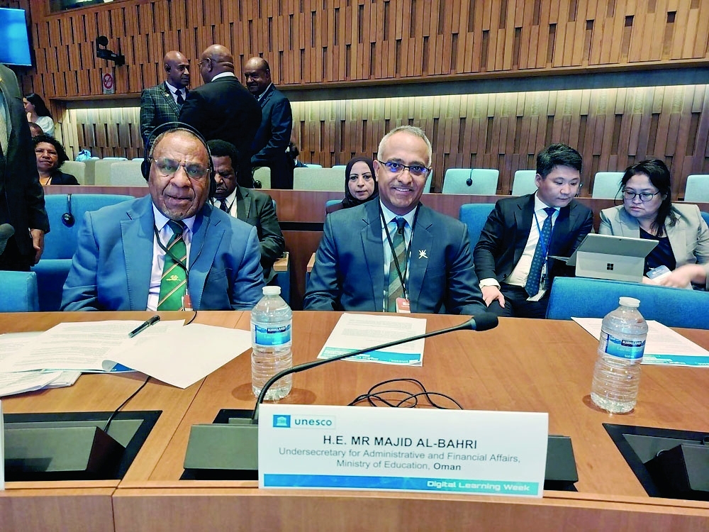 Oman delegation at the meeting was represented by Majid bin Said al Bahri, Under-Secretary of the Ministry of Education for Administrative and Financial Affairs. — ONA