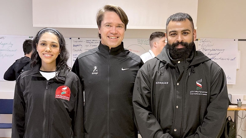 Talal bin Faisal Ambusaidi and Al Firdous bint Ahmed al Kindi are attending the first phase of the International Ice Hockey Federation’s MNA Developer Programme in Vierumäki from September 6 to 13.